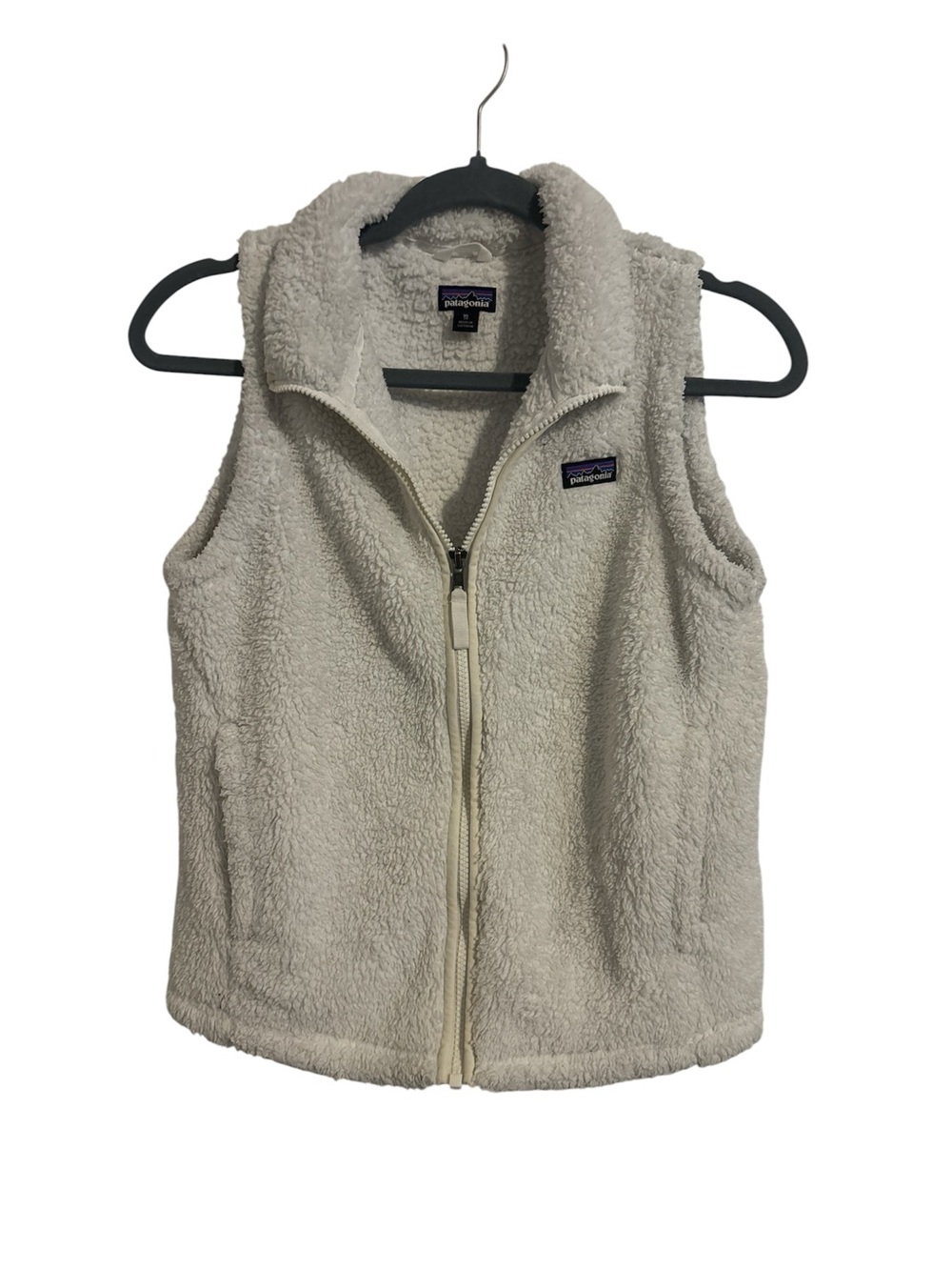Patagonia Kids Cream Sherpa Fleece Vest - Full Zip
